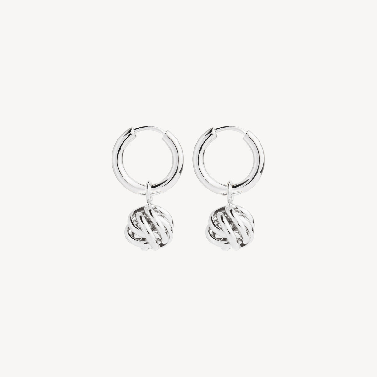 12mm Nest Huggie Silver Earring 4