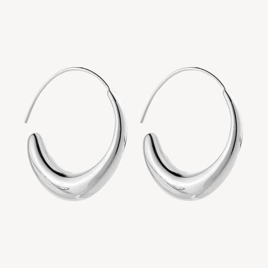 Flow Silver Earring 1