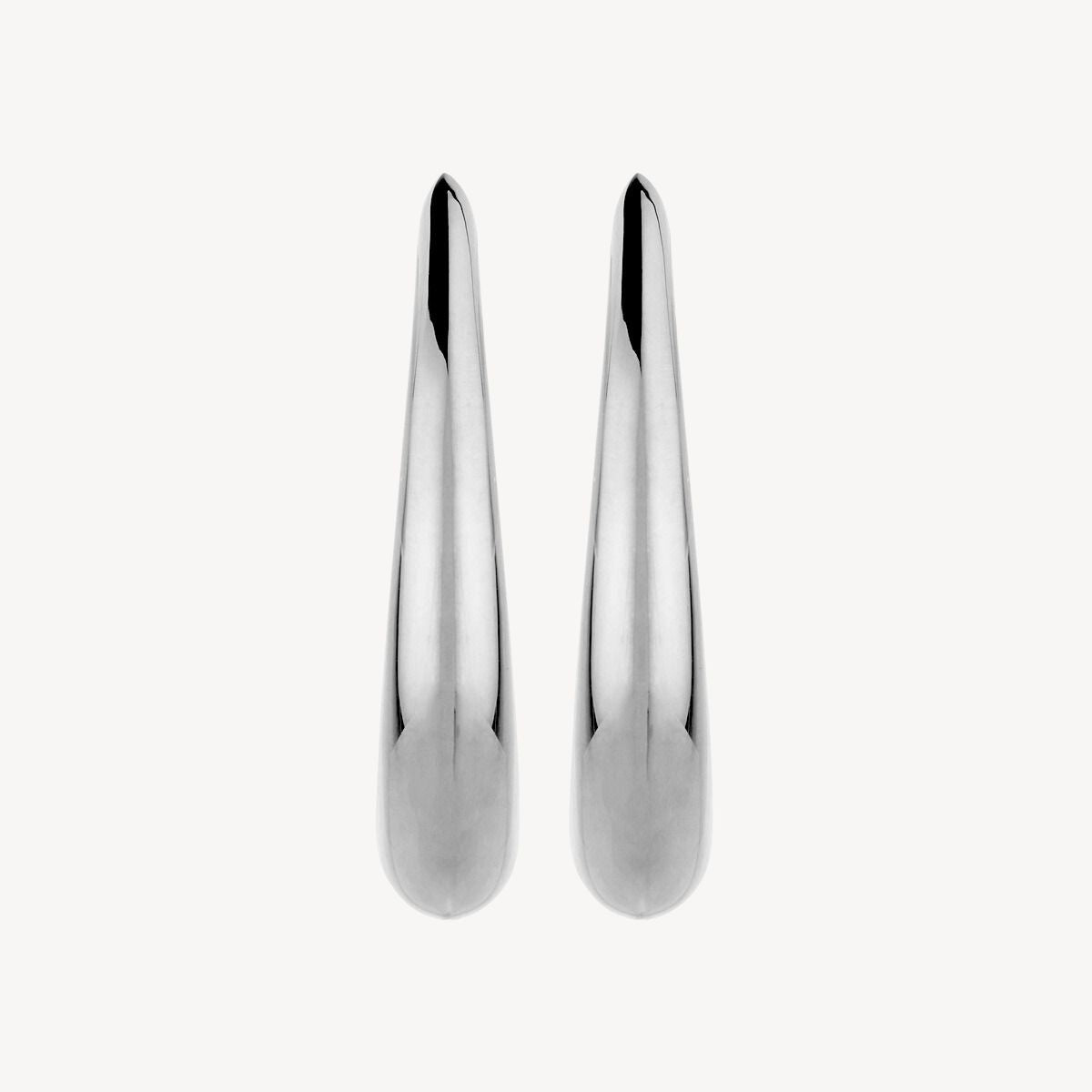 20mm Sweep Stud Silver Earring 4