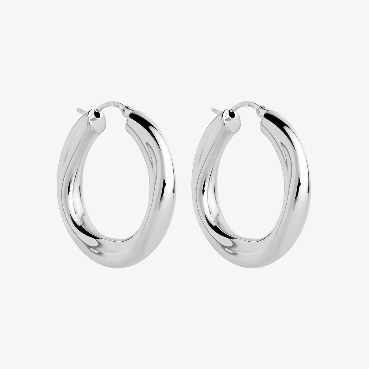 Dune Hoop Silver Earring 4