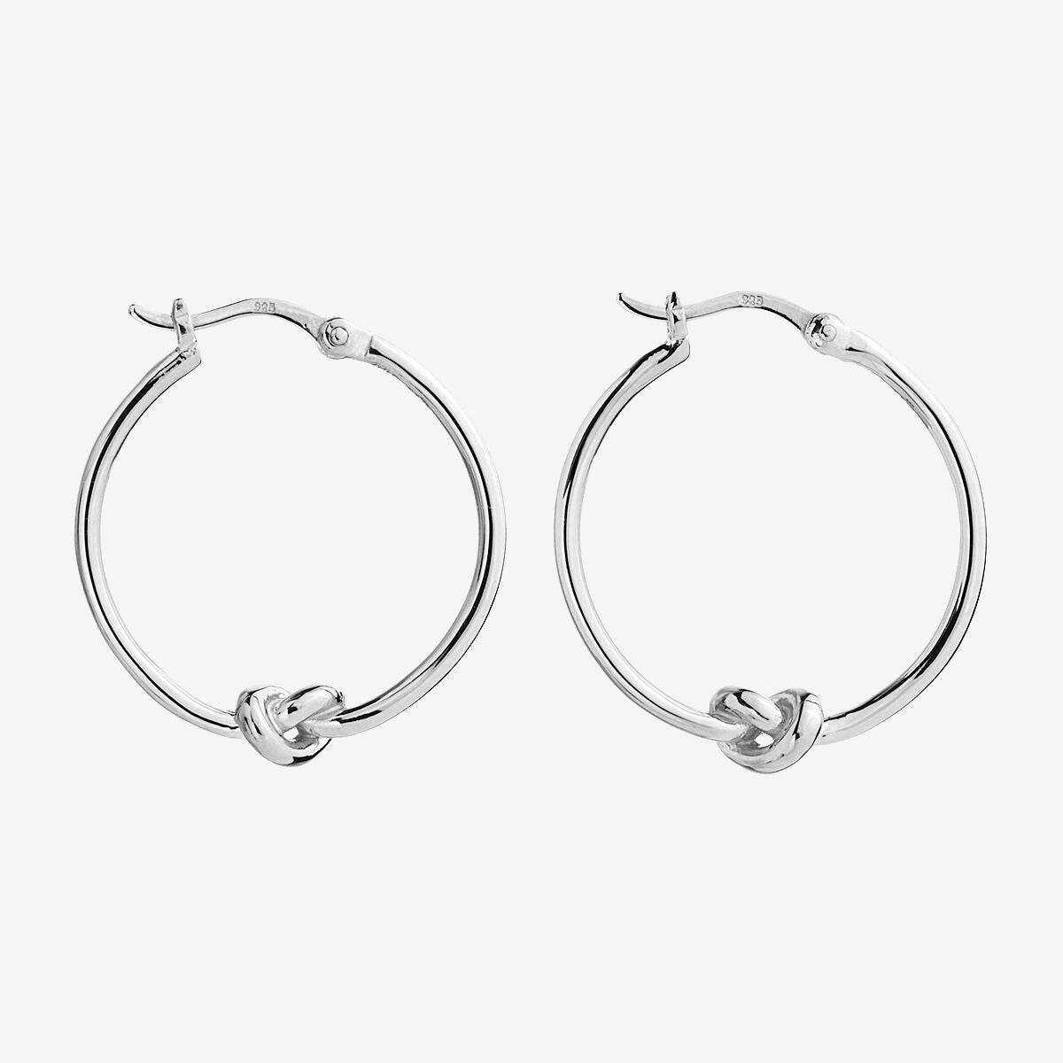 Nature’s Knot Hoop Silver Earring 4