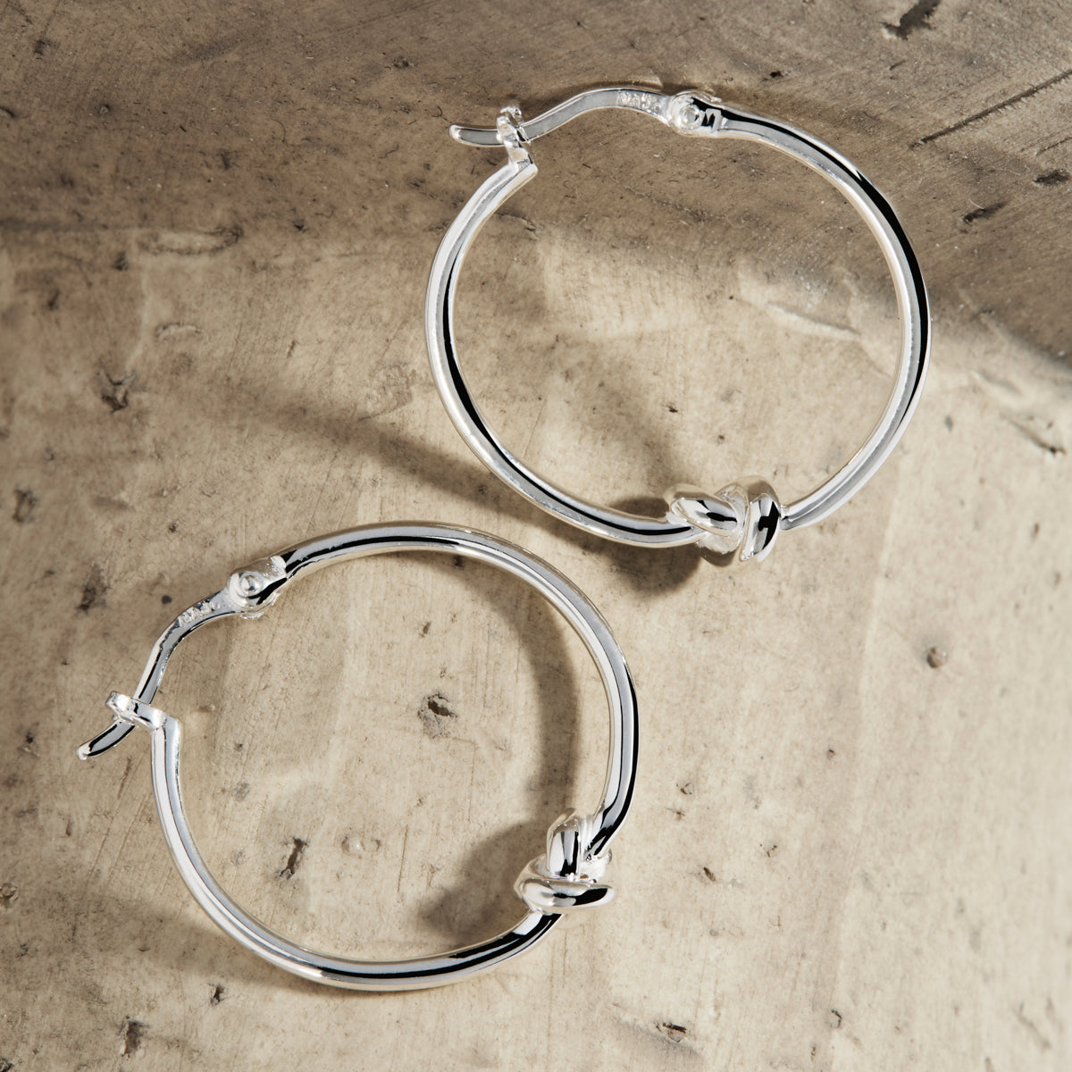 Nature’s Knot Hoop Silver Earring 2