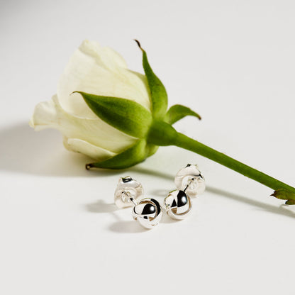 Floret Stud Silver Earrings 2