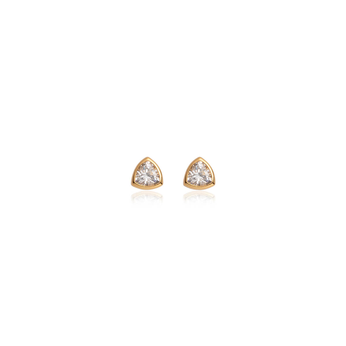 Sterling Silver Crystal Stud Earrings: Sparkling Simplicity 1