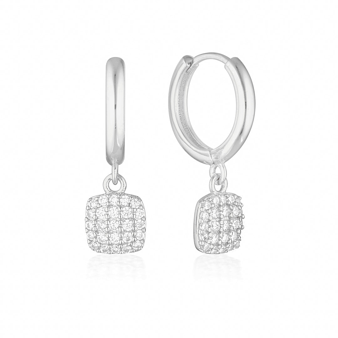 925 Sterling Silver Hudson Drop Cubic Zirconia Earring 1