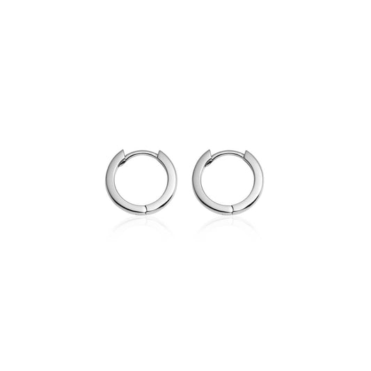 Sterling Silver Huggie Hoop Earrings 1