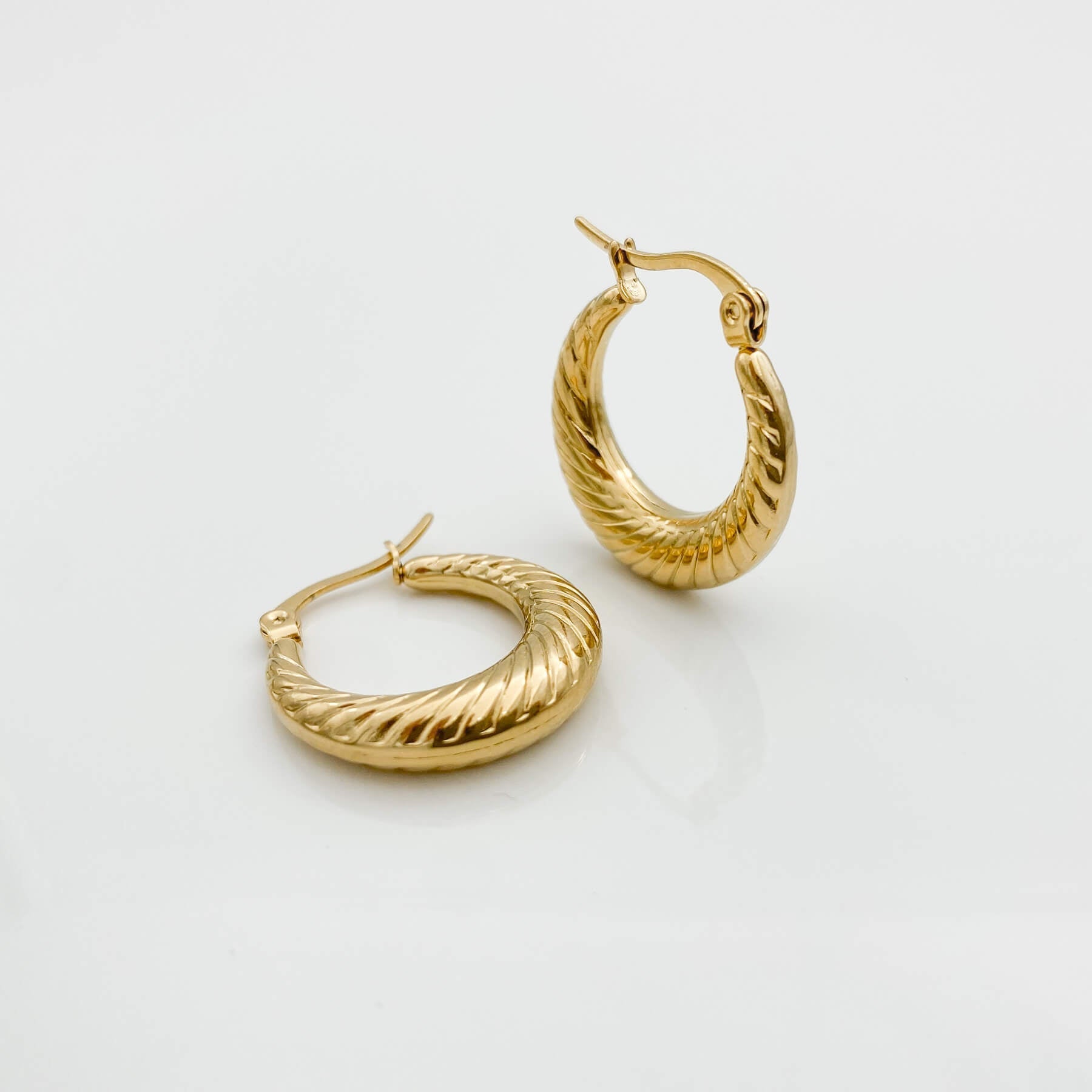 925 Sterling Silver Julia Gold Filled Hoops 9