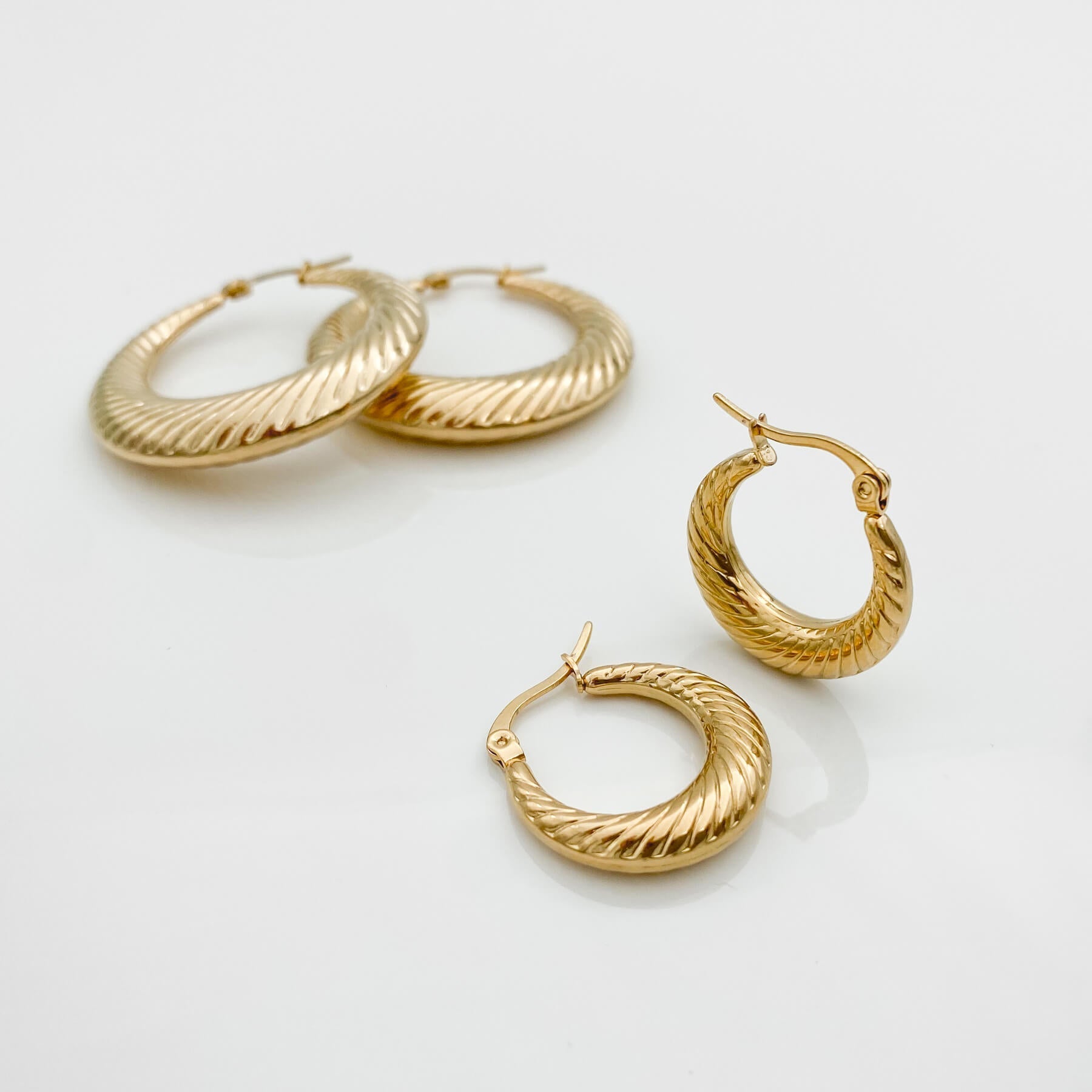 925 Sterling Silver Julia Gold Filled Hoops 8