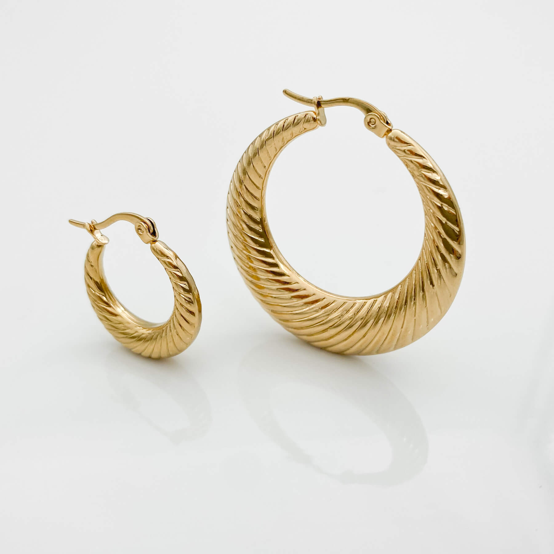 925 Sterling Silver Julia Gold Filled Hoops 7