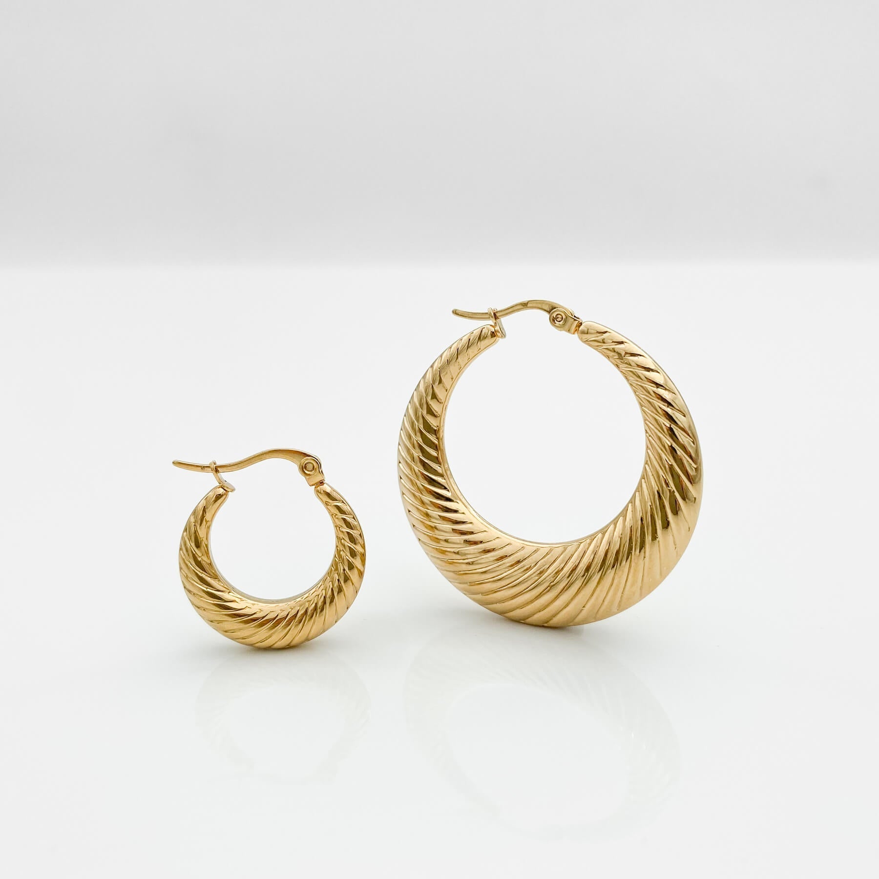 925 Sterling Silver Julia Gold Filled Hoops 4