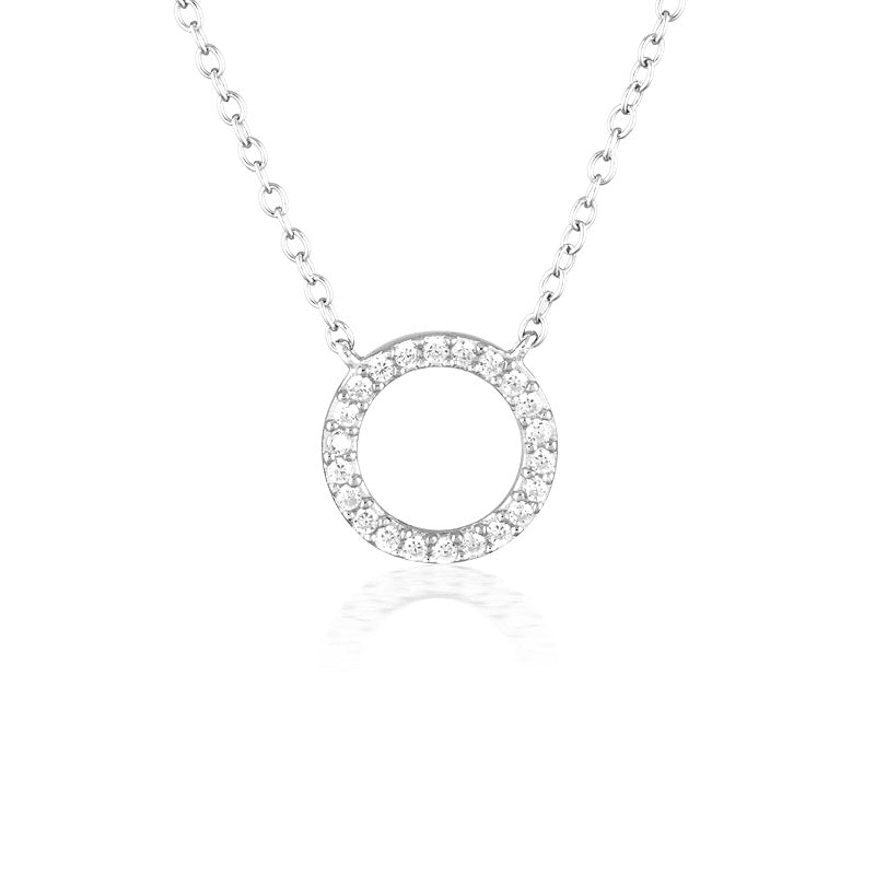 925 Sterling Silver Harper Cubic Zirconia  Necklace 1