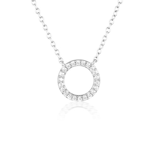 925 Sterling Silver Harper Cubic Zirconia  Necklace 1