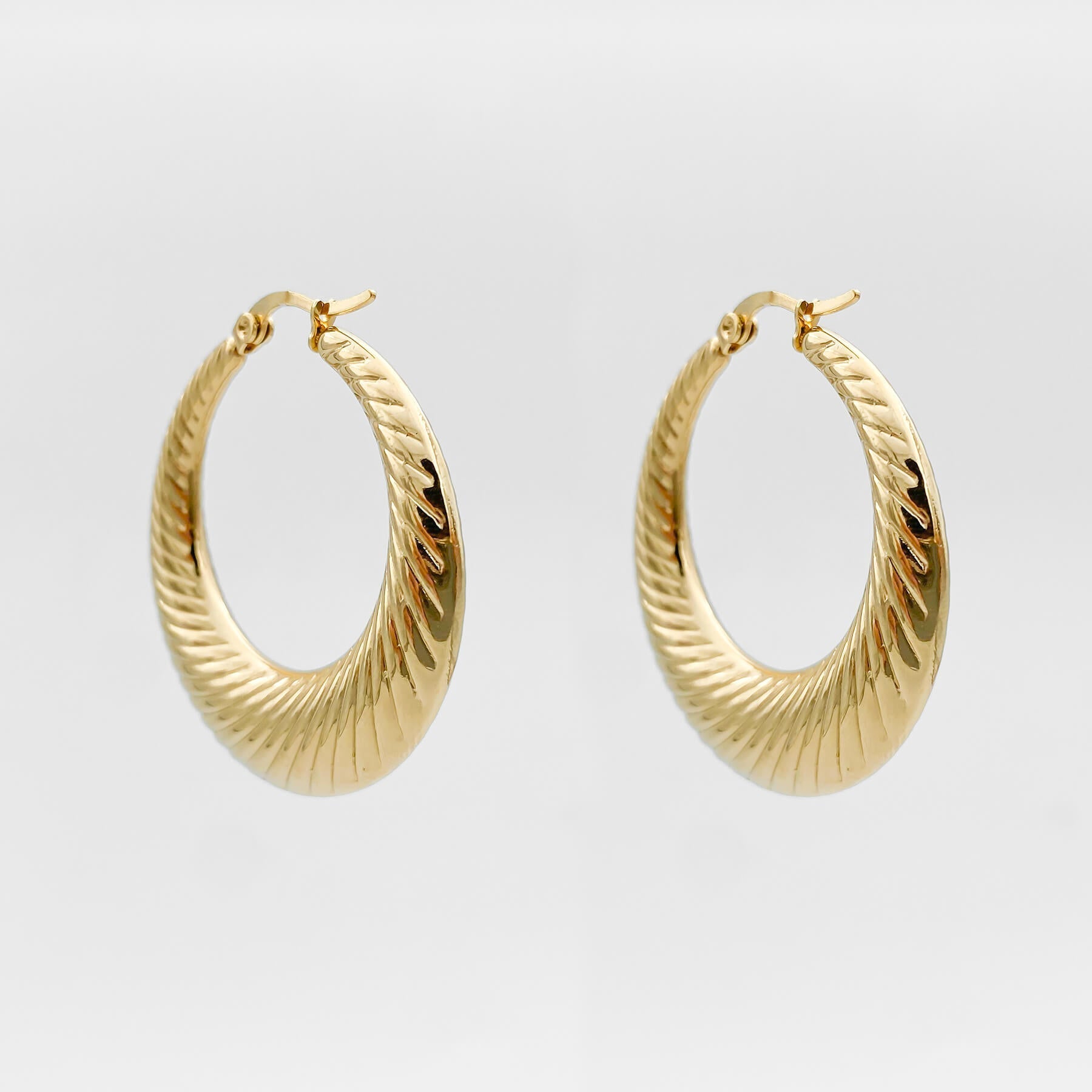 925 Sterling Silver Julia Gold Filled Hoops 1