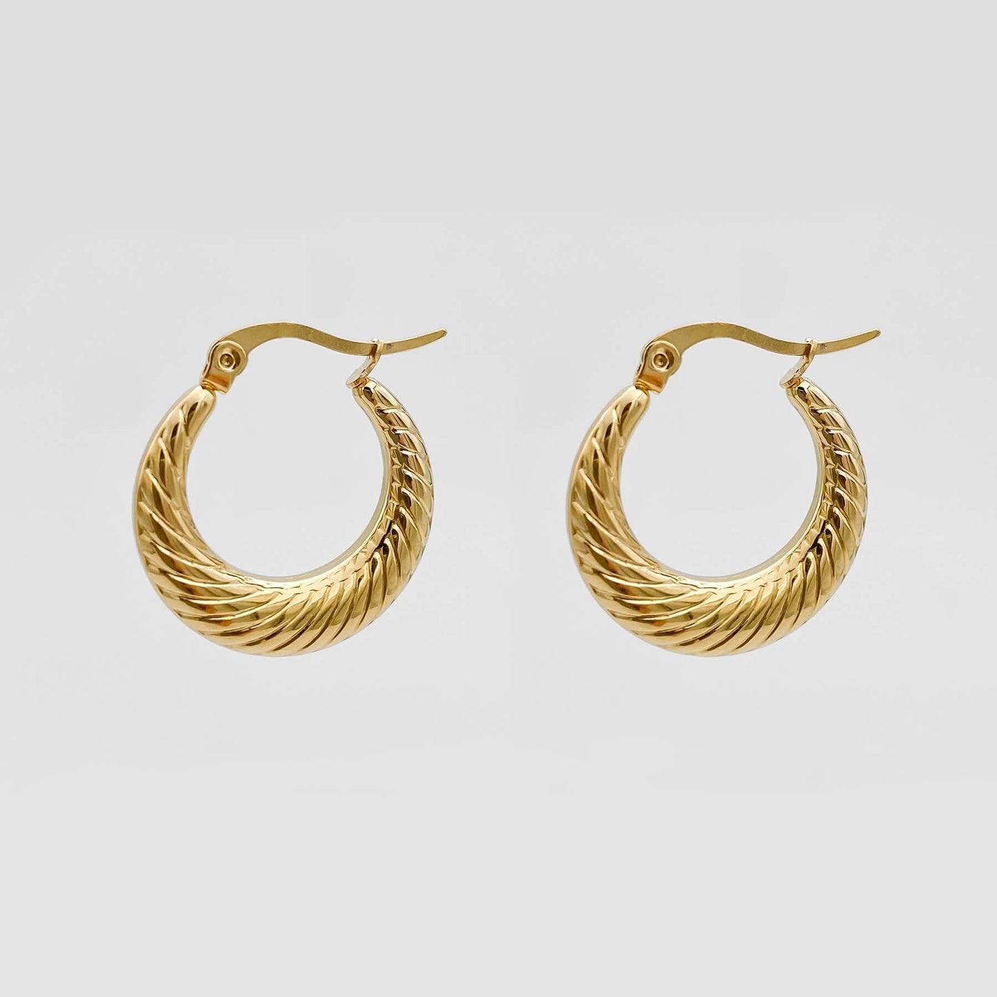 925 Sterling Silver Julia Gold Filled Hoops 6