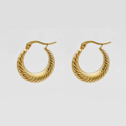 925 Sterling Silver Julia Gold Filled Hoops 6