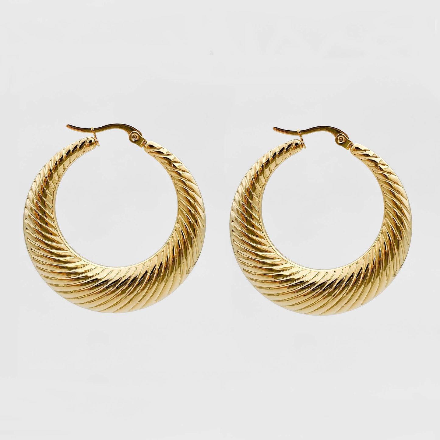 925 Sterling Silver Julia Gold Filled Hoops 10