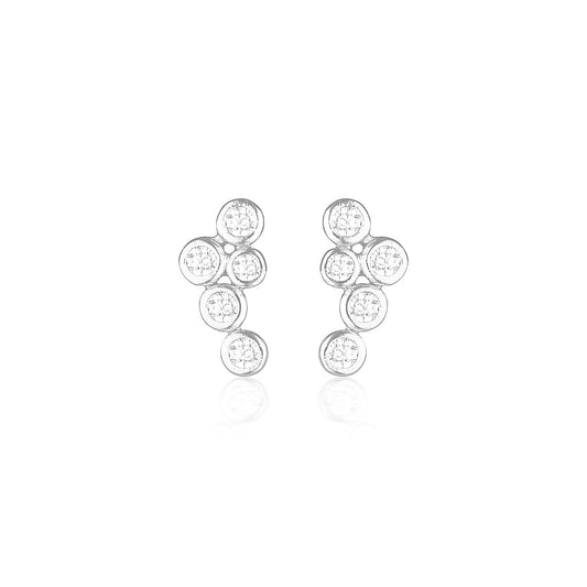 925 Sterling Silver Sonny Round Cut Cubic Zirconia Earrings 1