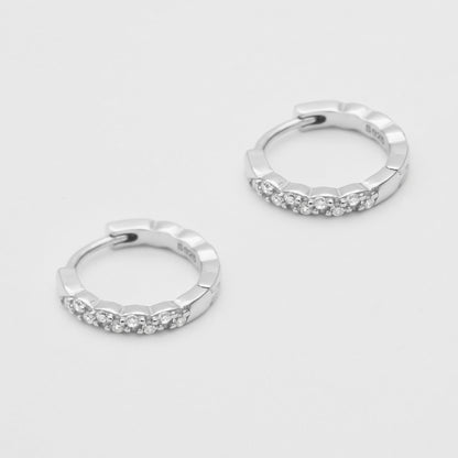 925 Sterling Silver Kasia Huggie Earrings 3