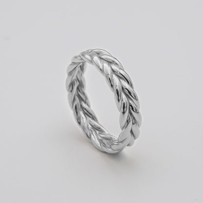 925 Sterling Silver Kasia Plait Ring 3