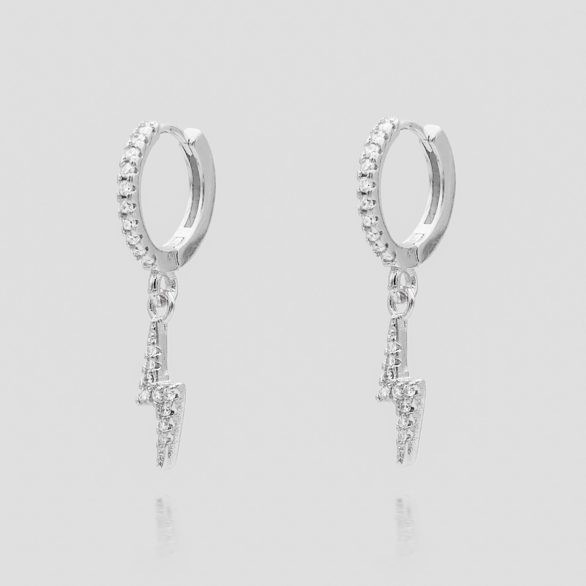 925 Sterling Silver Lightning Bolt Earrings 3