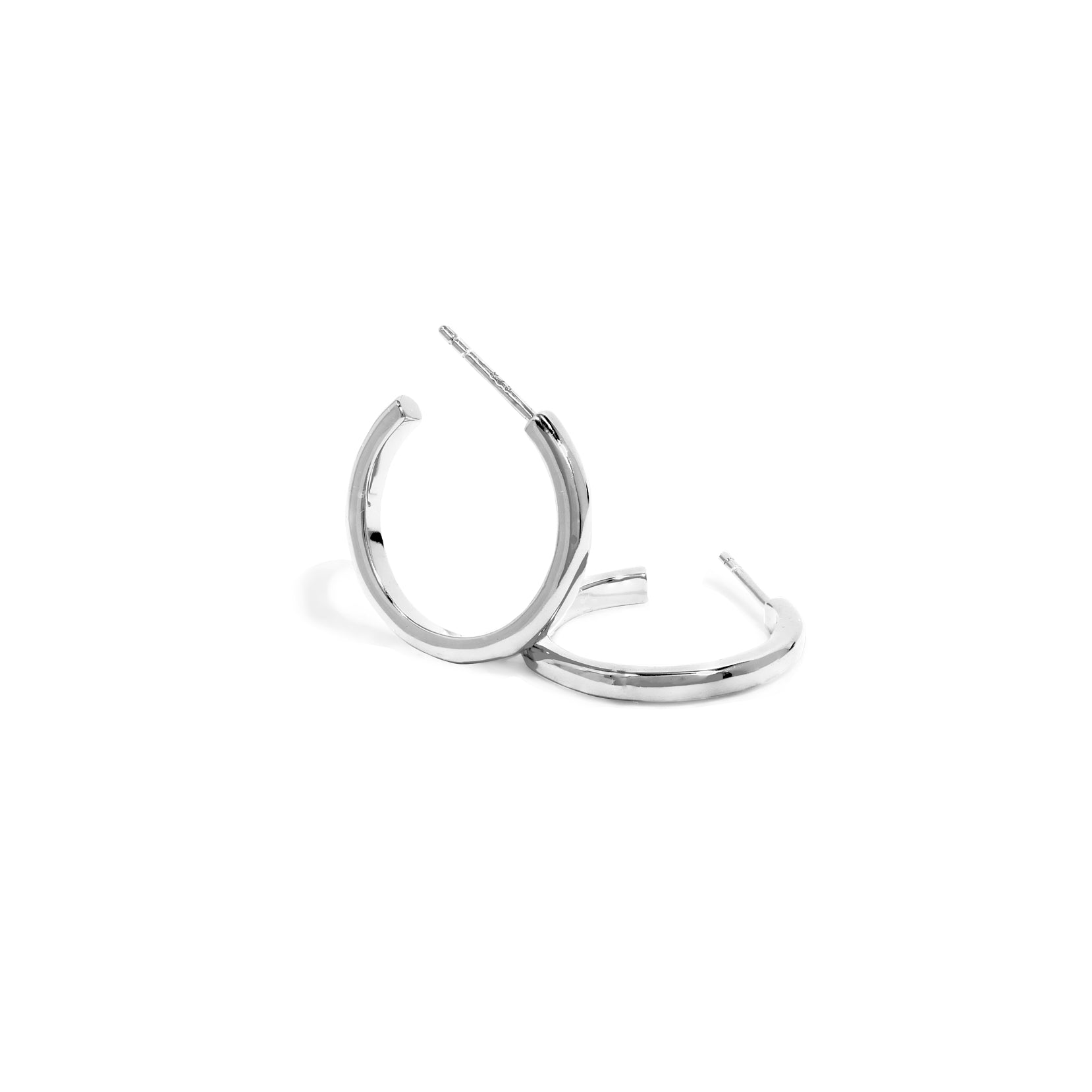 Sterling Silver Classic Hoop Earrings 5