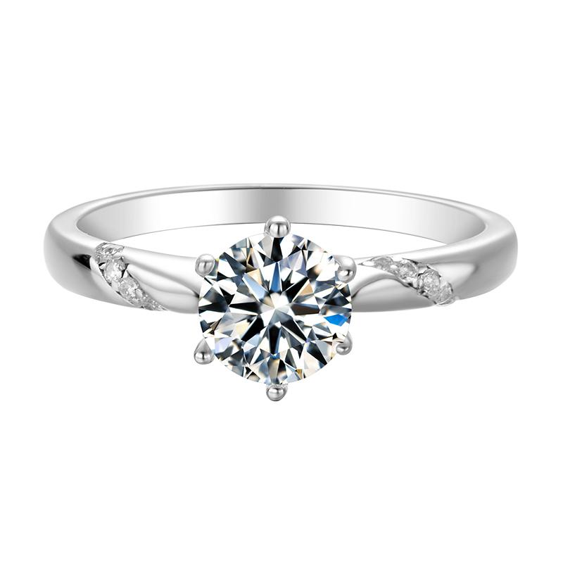 925 Sterling Silver Classic Round Cut CZ Multi Stone Ring