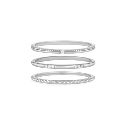 925 Sterling Silver Melitta Ring Set 1