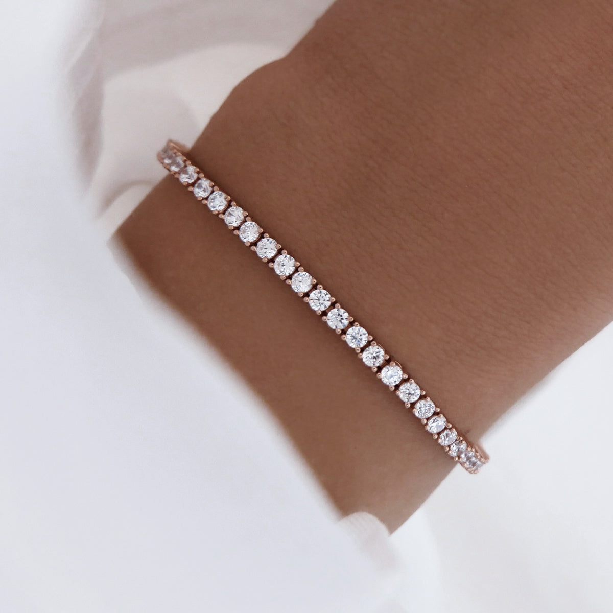 925 Sterling Silver The Mini Tennis Bracelet 3