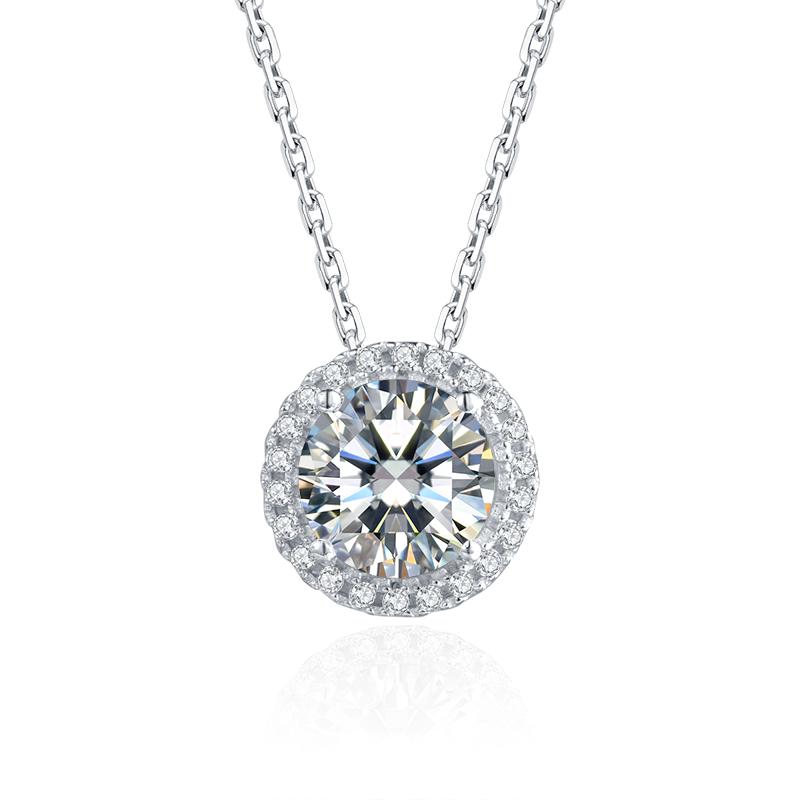 925 Sterling Silver Brilliant Round Cut CZ Diamond Stud Earrings Necklace Sets