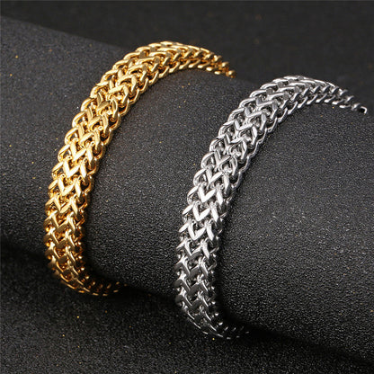 925 Sterling Silver Men Chain Bracelet Stainless Steel Bracelets