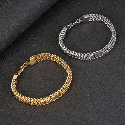 925 Sterling Silver Men Chain Bracelet Stainless Steel Bracelets