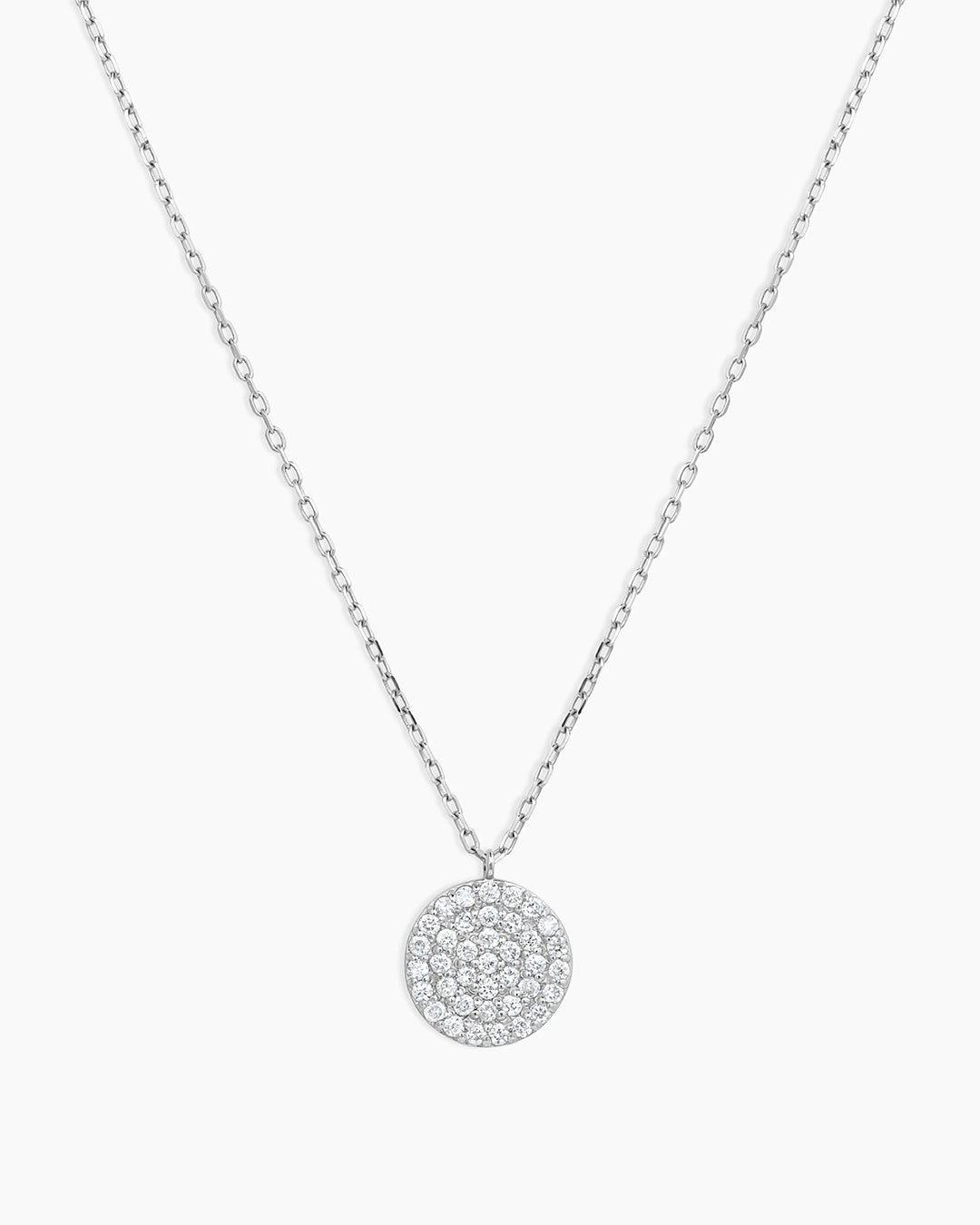 925 Sterling Silver Diamond Pavé Necklace 6