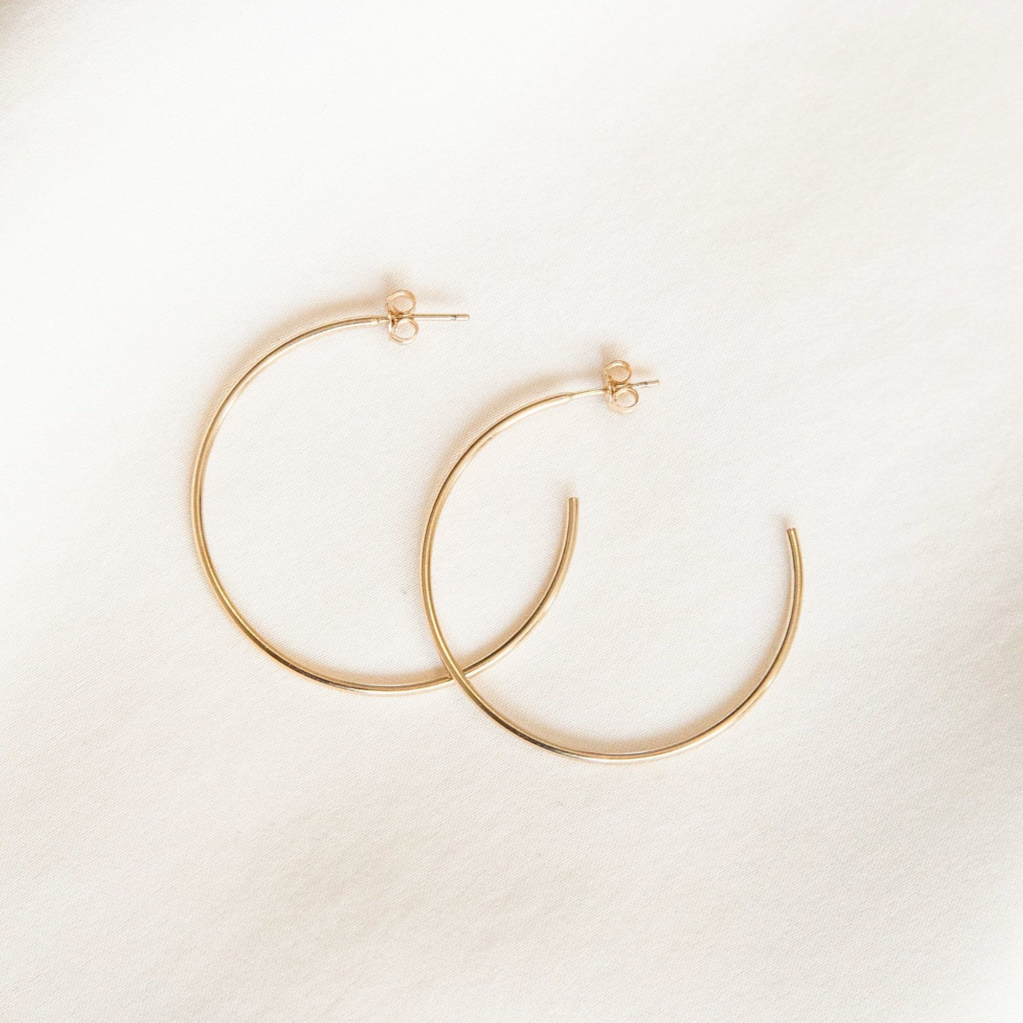 925 Sterling Silver Open Hoop Earrings 16