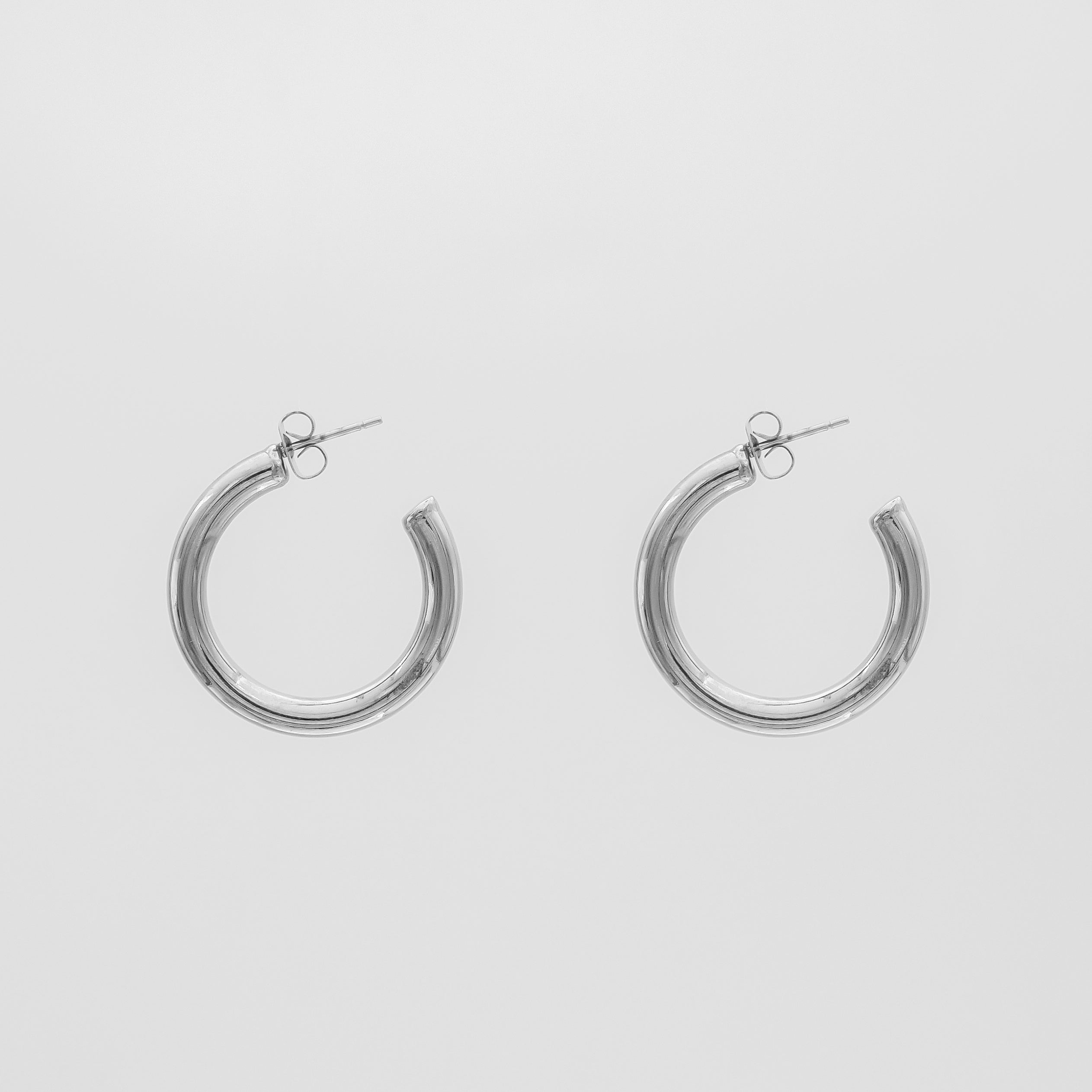 925 Sterling Silver Tia Classic Hoop Earrings 4