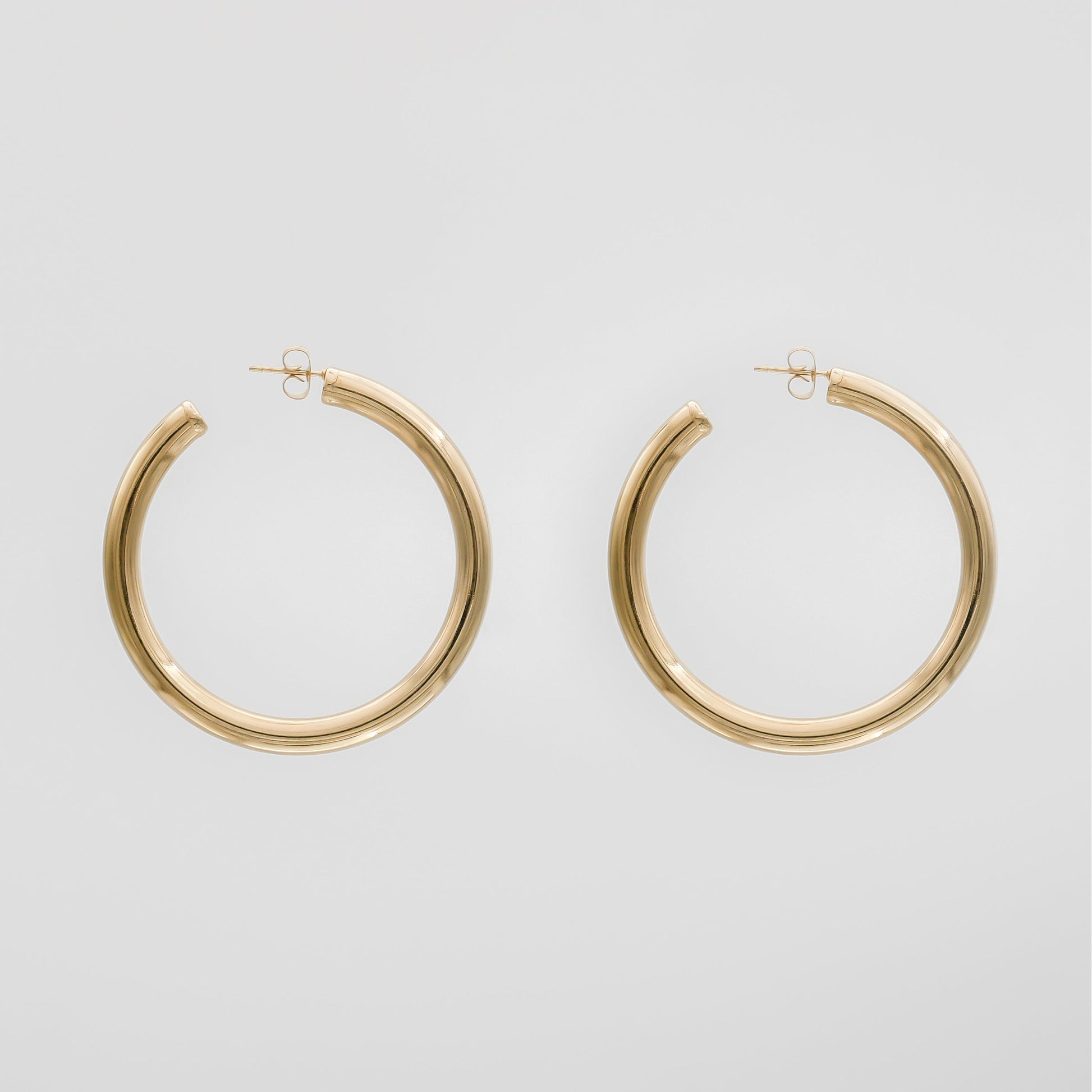 925 Sterling Silver Tia Classic Hoop Earrings 8