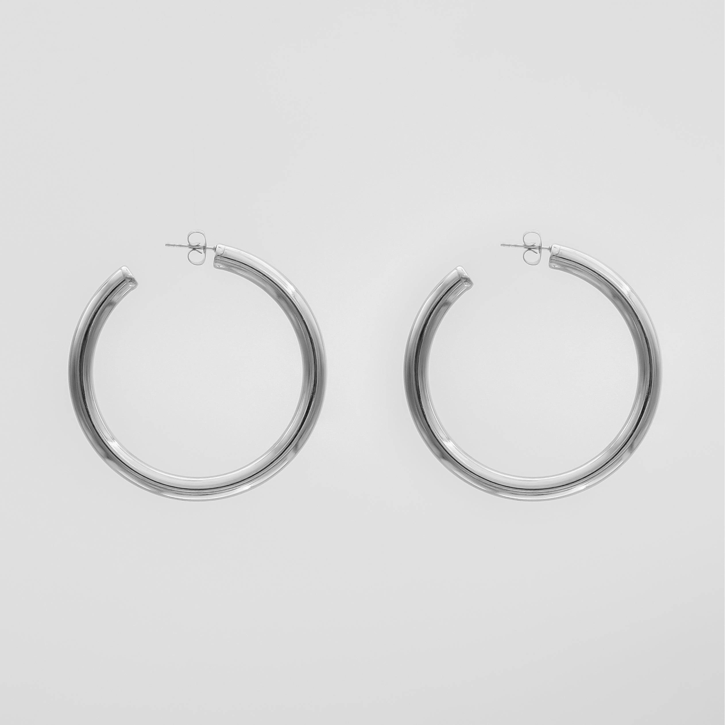 925 Sterling Silver Tia Classic Hoop Earrings 6