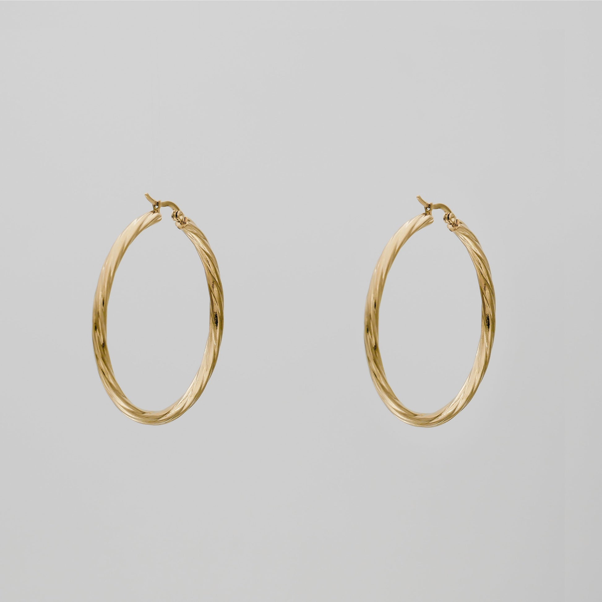 925 Sterling Silver Sara Gold Hoops 6