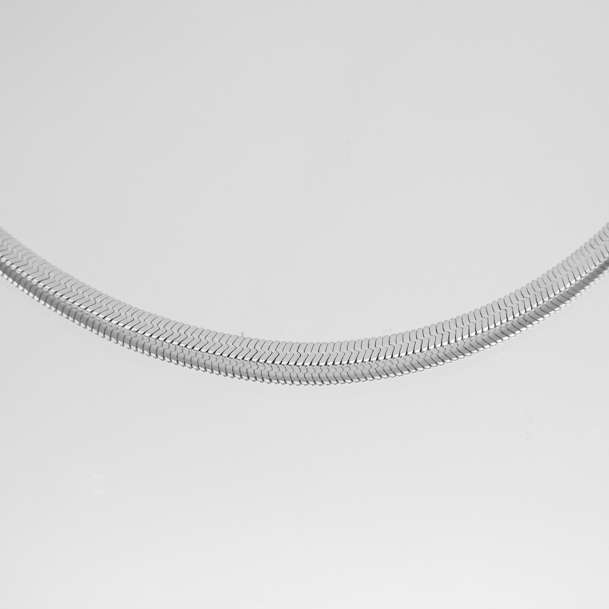 925 Sterling Silver Herringbone Necklace 9