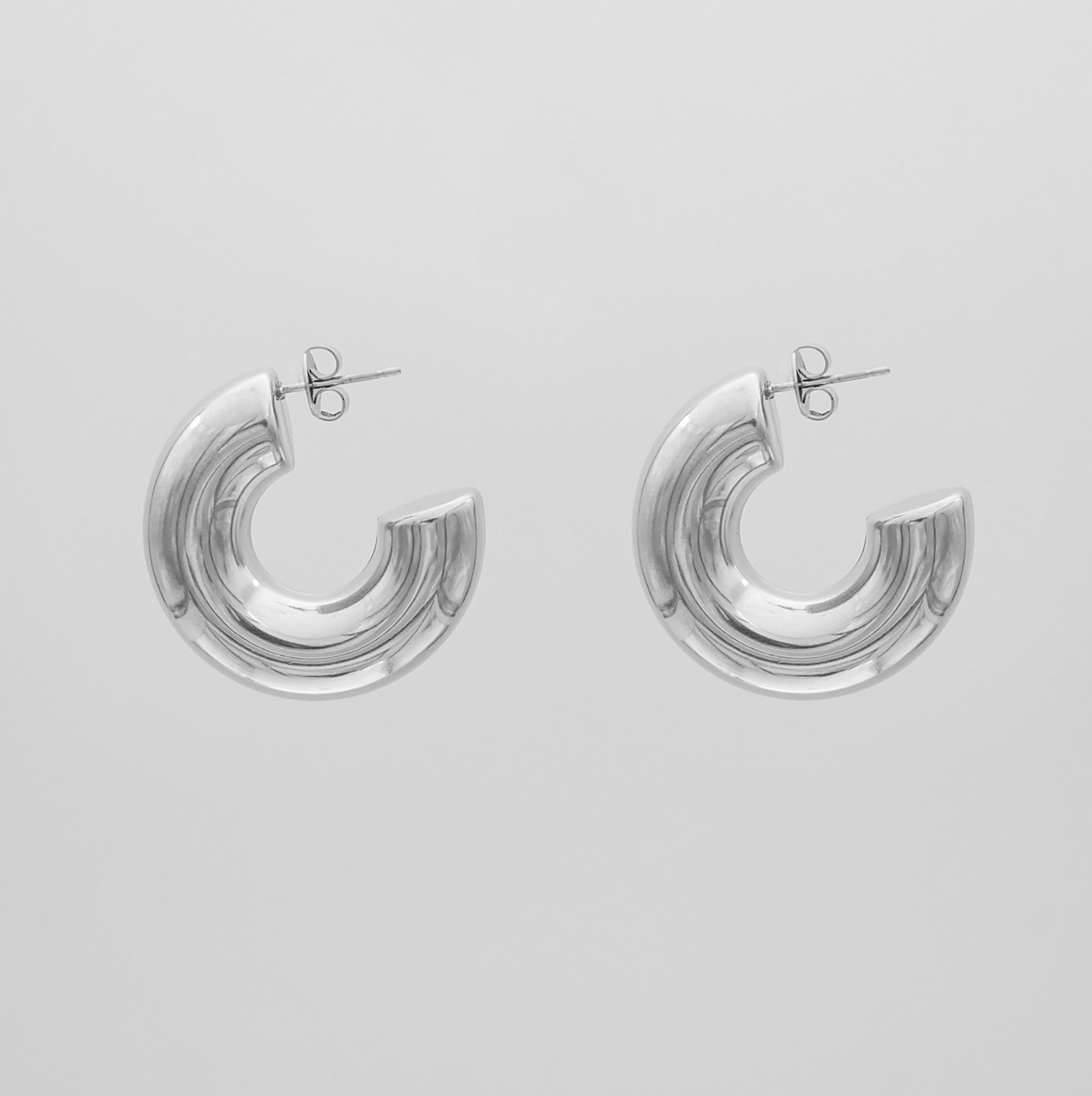 925 Sterling Silver Alani Chunky Earrings 2