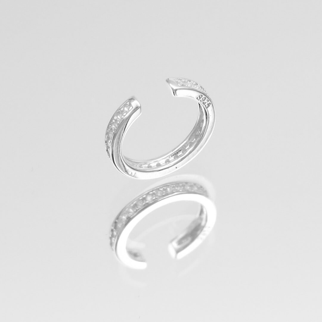 925 Sterling Silver Classic ICY Ear Cuff 2