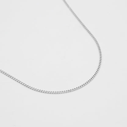 925 Sterling Silver Micro Curb Necklace - Bundle Item 3