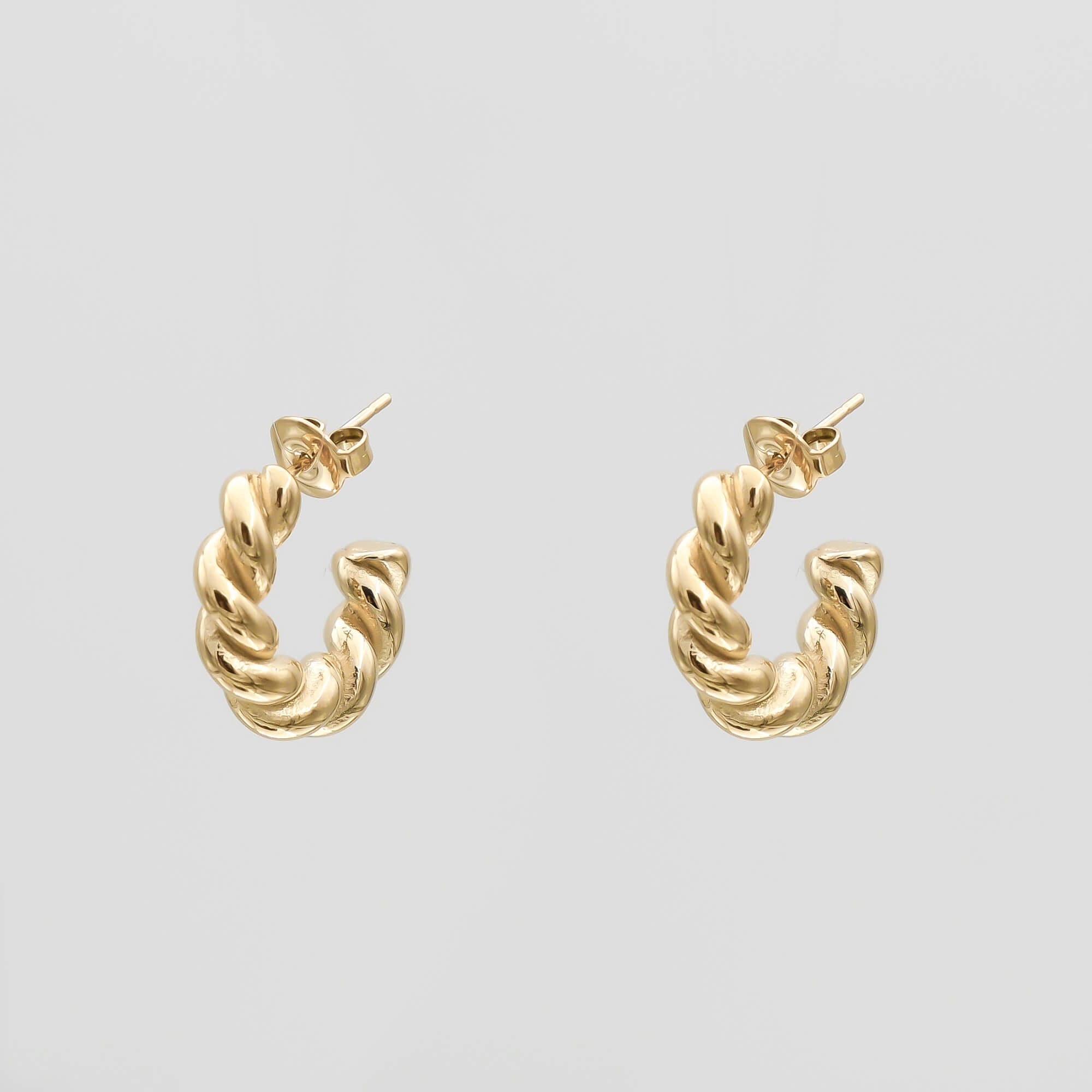 925 Sterling Silver Tamia Twisted Earrings 1