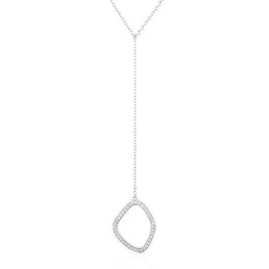 925 Sterling Silver Paola Drop Necklace 1