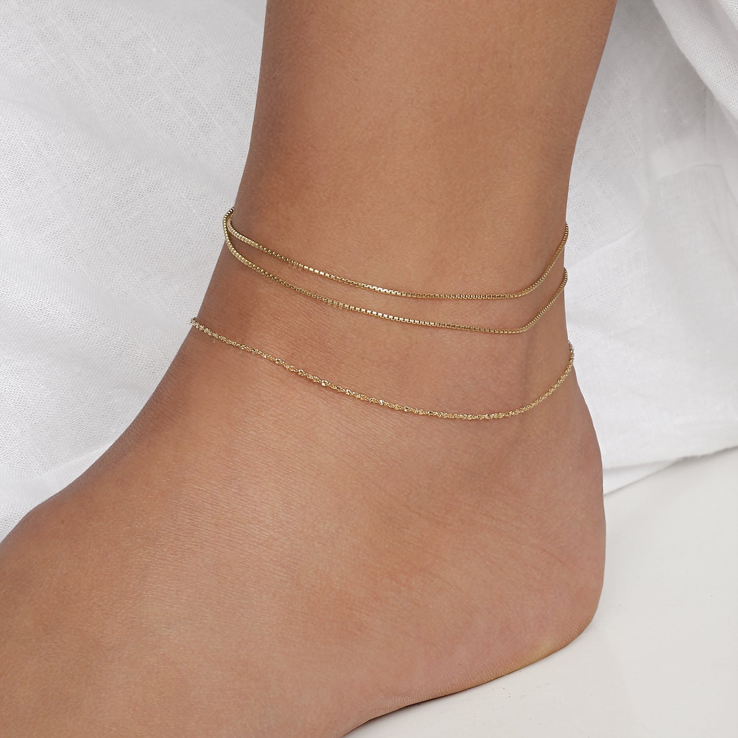 925 Sterling Silver Quinn Anklet 3