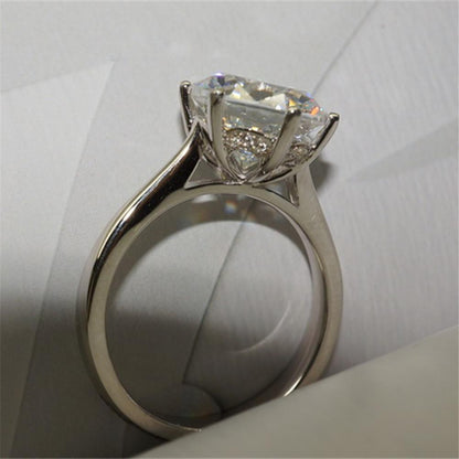 925 Sterling Silver  Classic Round Brilliant Cut CZ Solitaire Ring