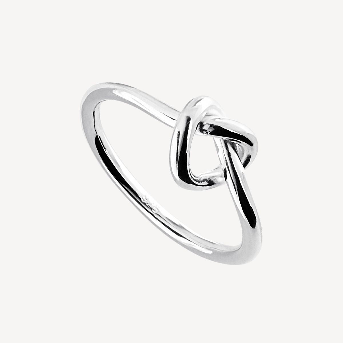 2mm Nature’s Knot Silver Ring 1