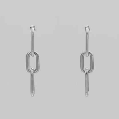 925 Sterling Silver Sadie Link Earrings 8