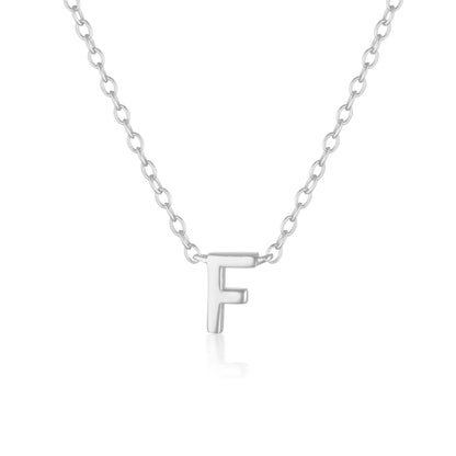 925 Sterling Silver Petite A-Z Necklaces 10