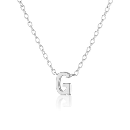 925 Sterling Silver Petite A-Z Necklaces 11