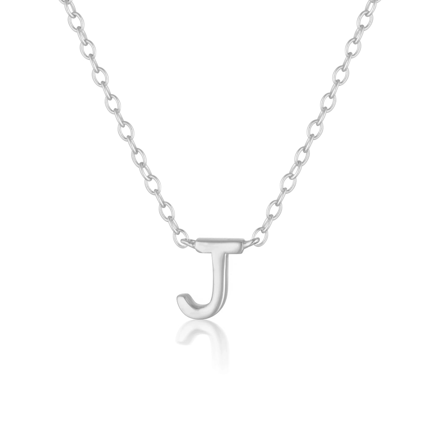 925 Sterling Silver Petite A-Z Necklaces 14